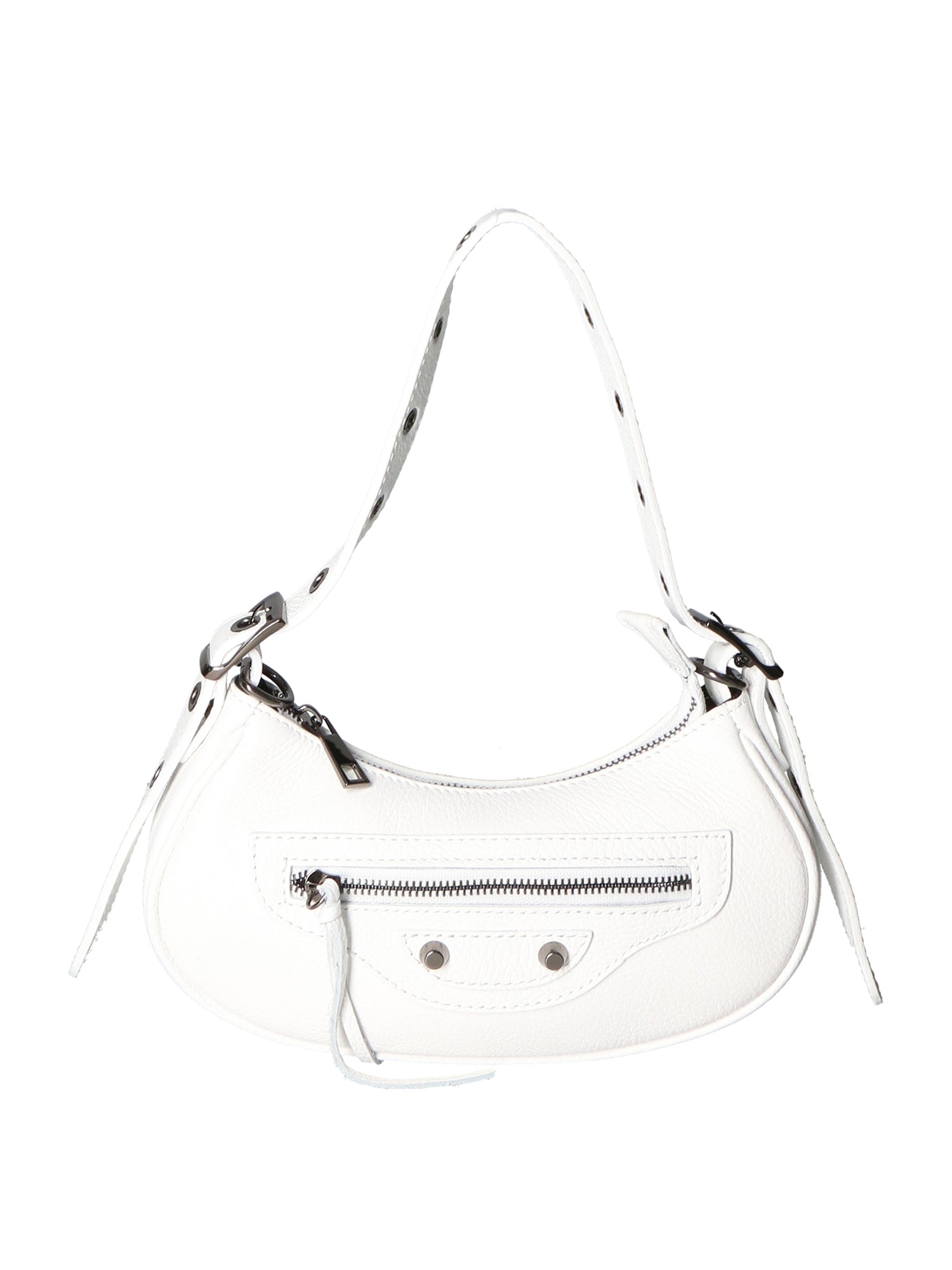 Galatea Borsa a spalla da donna Vera pelle 05708-BIANCO WHITE Gave Lux