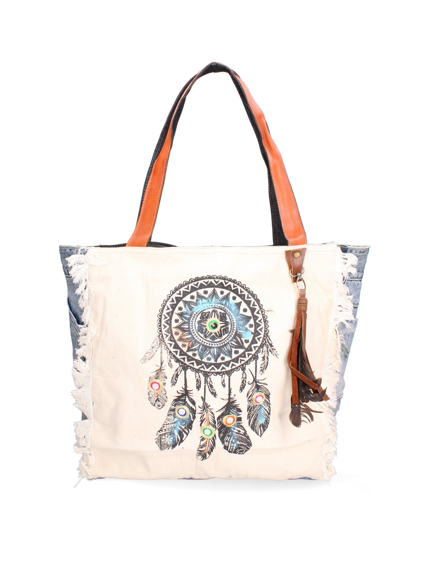 Anya Borsa a spalla da donna 100% Cotone 88109-51-BLU JEANS Gave Lux