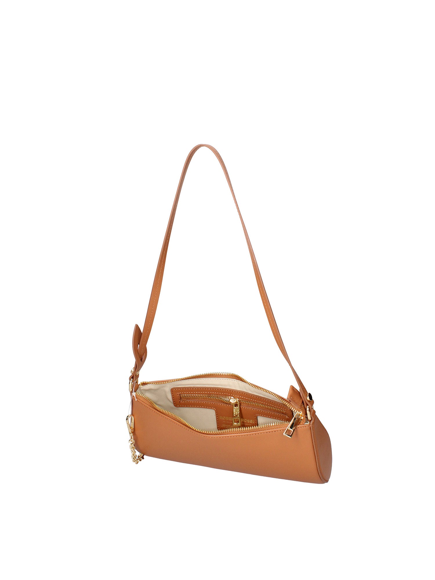 Borsa a spalla da donna Vera pelle ROB6-CUOIO Roberta Rossi