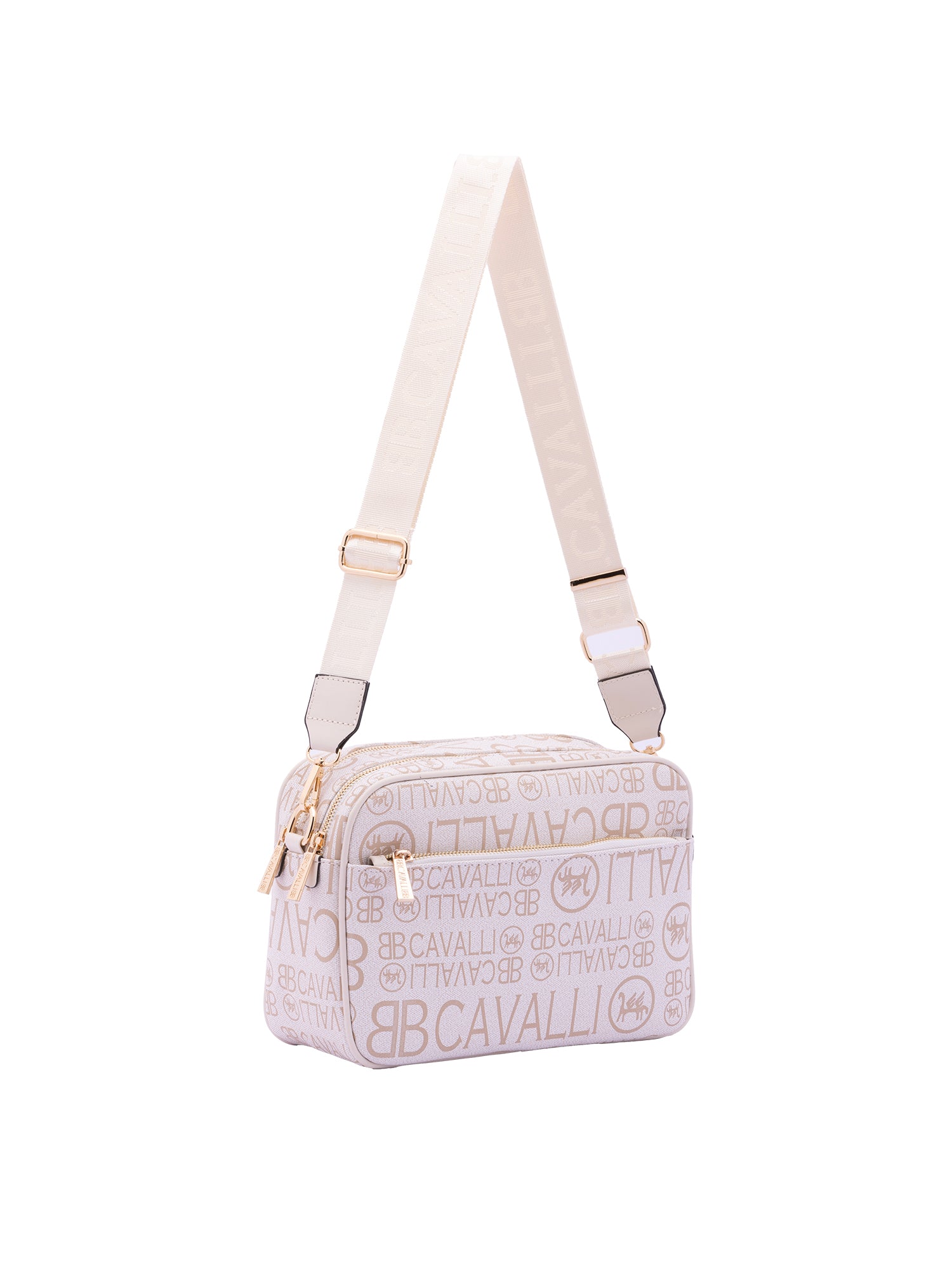 Borsa a tracolla da donna Ecopelle BC1416-OFF WHITE B Cavalli