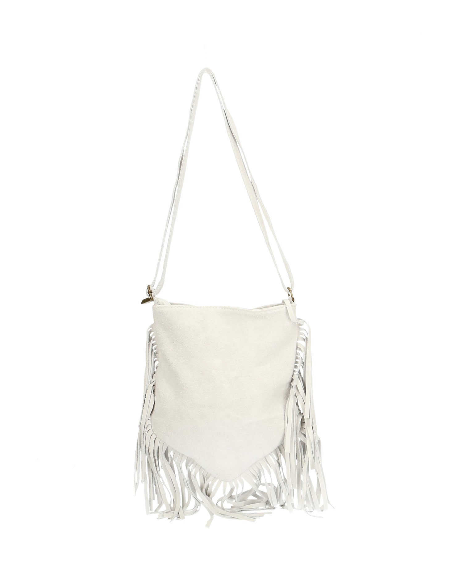 Solana Borsa a tracolla da donna Vera pelle 1518-BIANCO Gave Lux