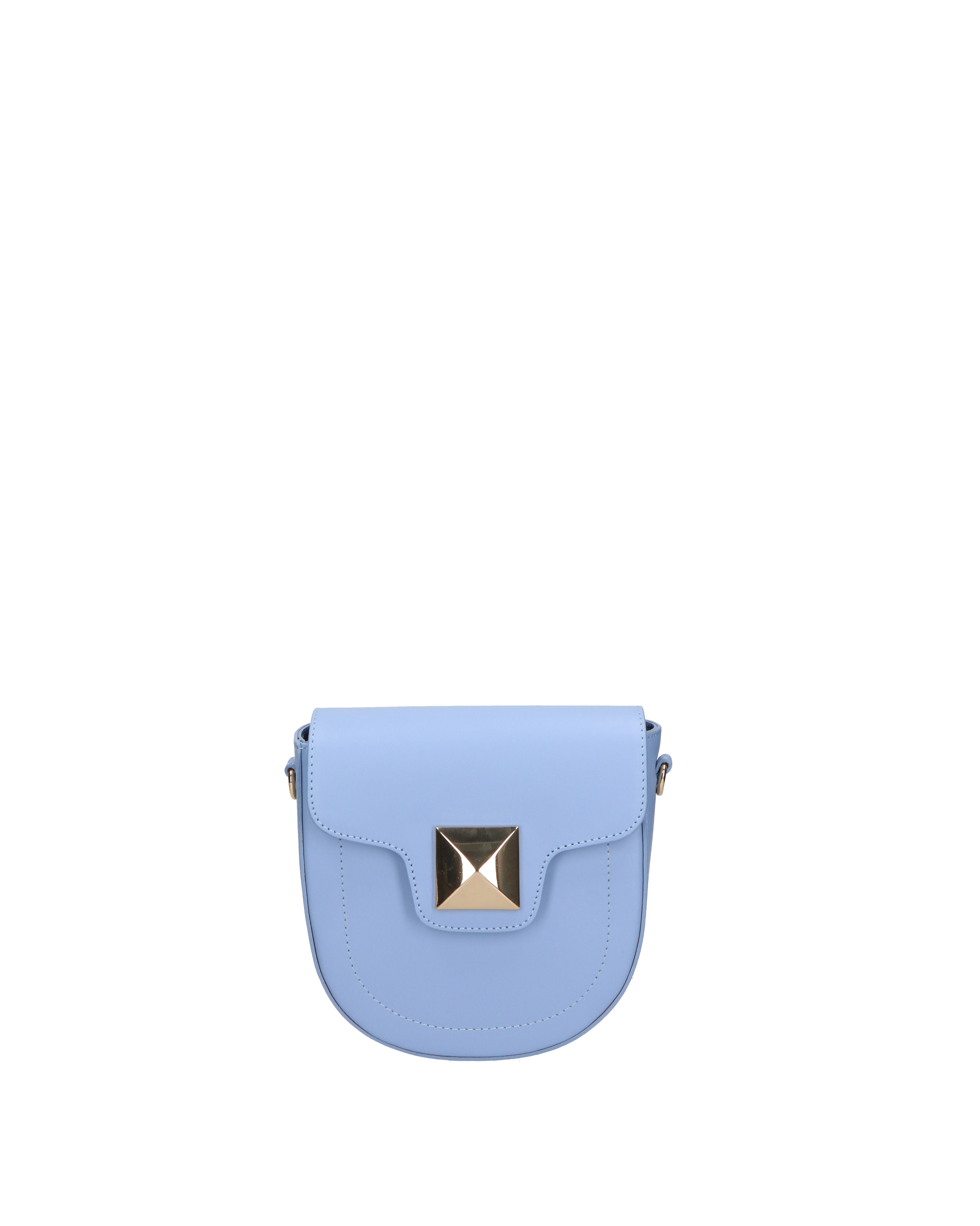 Calista Borsa a tracolla da donna Vera pelle 06014-L220 AZZURRO Gave Lux