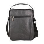 Borsa a tracolla uomo vegana 100% PU Leather PCL3101-BLACK Northampton Polo Club