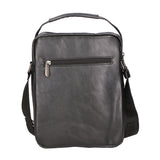 Borsa a tracolla uomo vegana 100% PU Leather PCL3101-BLACK Northampton Polo Club