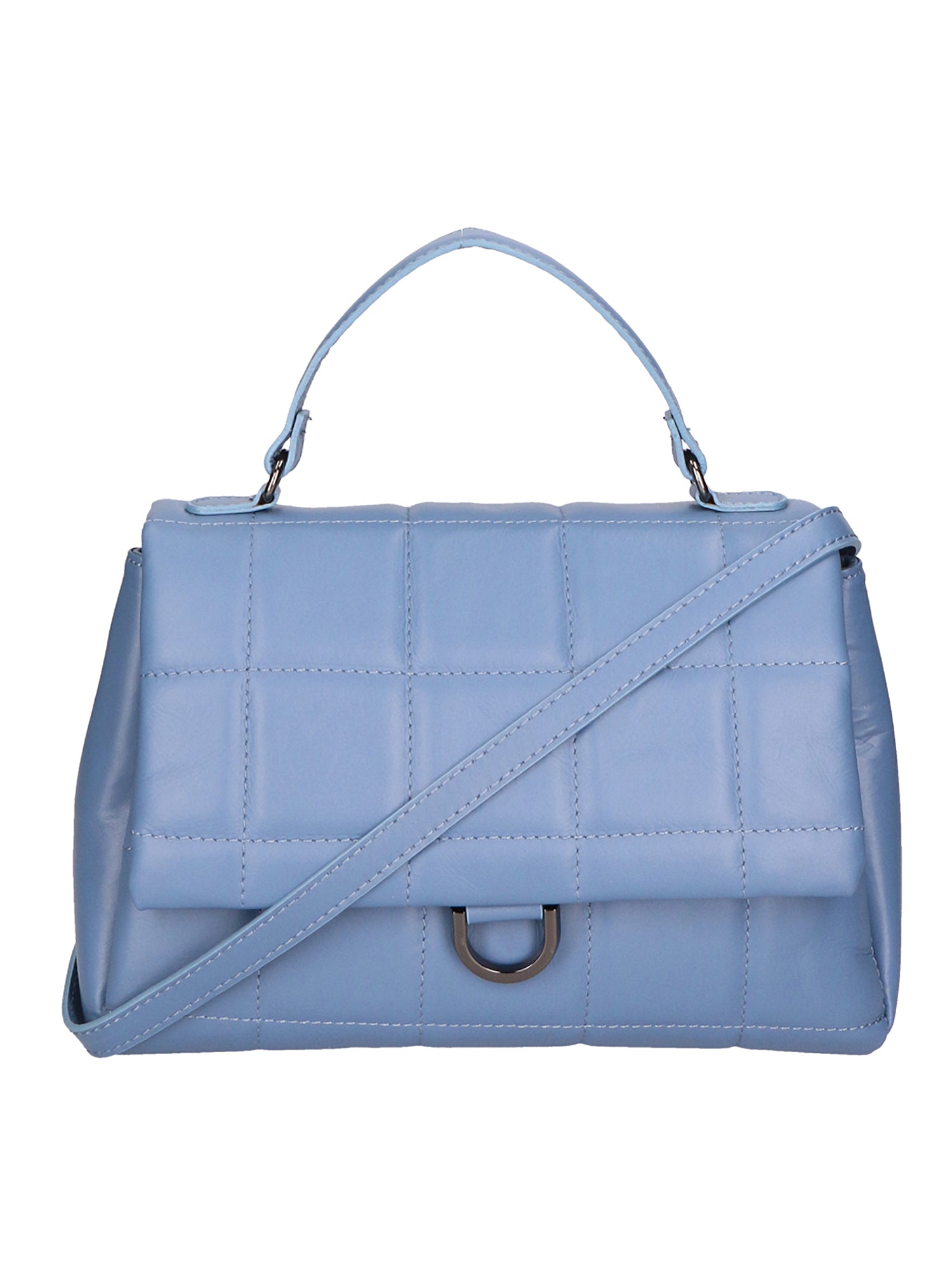 Viola Borsa a mano da donna Vera Pelle 06862-S41 CELESTE SCURO Gave Lux