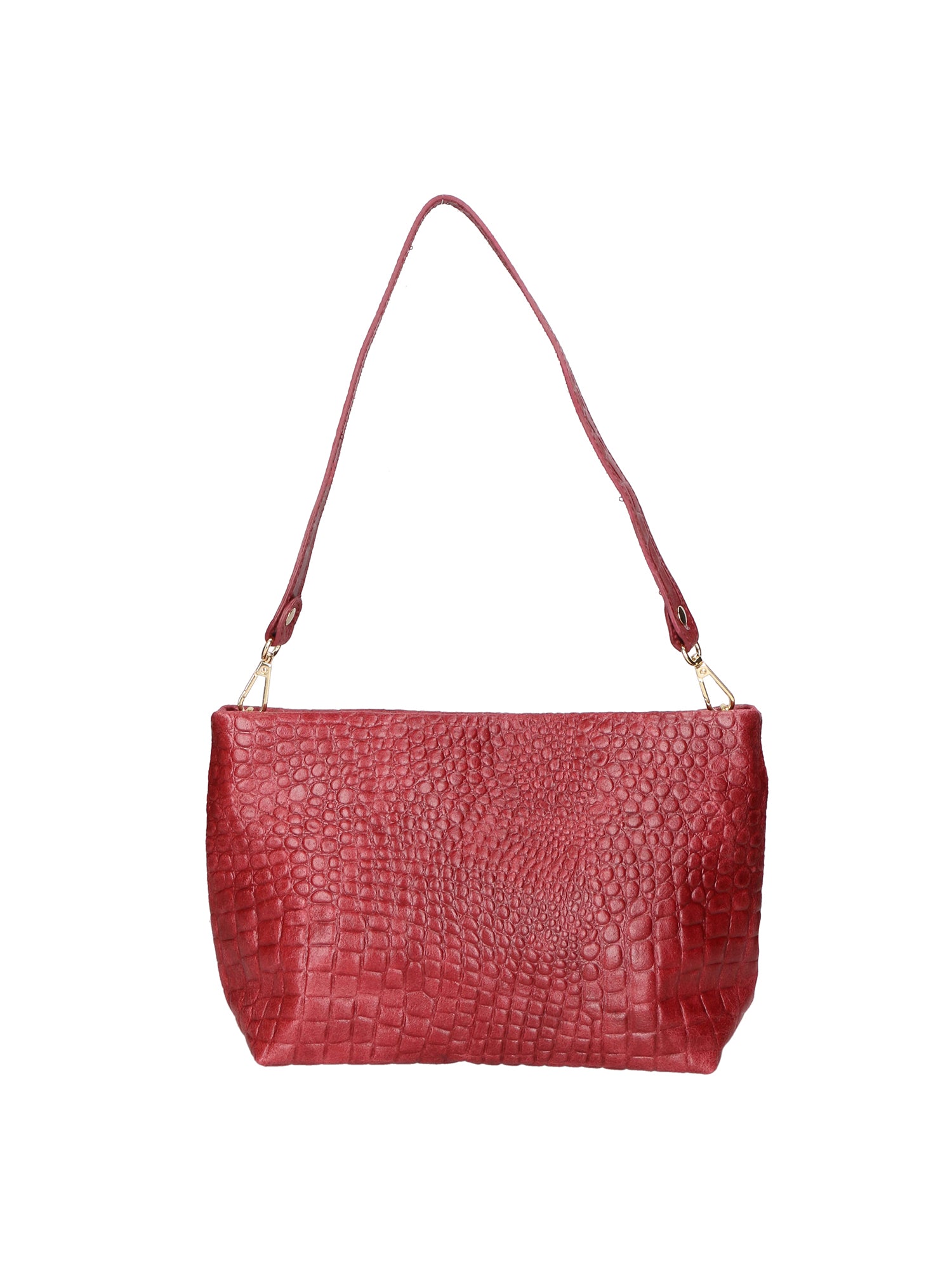 Lorelei Borsa a spalla da donna Vera pelle croco 06498-037 BORDO Gave Lux