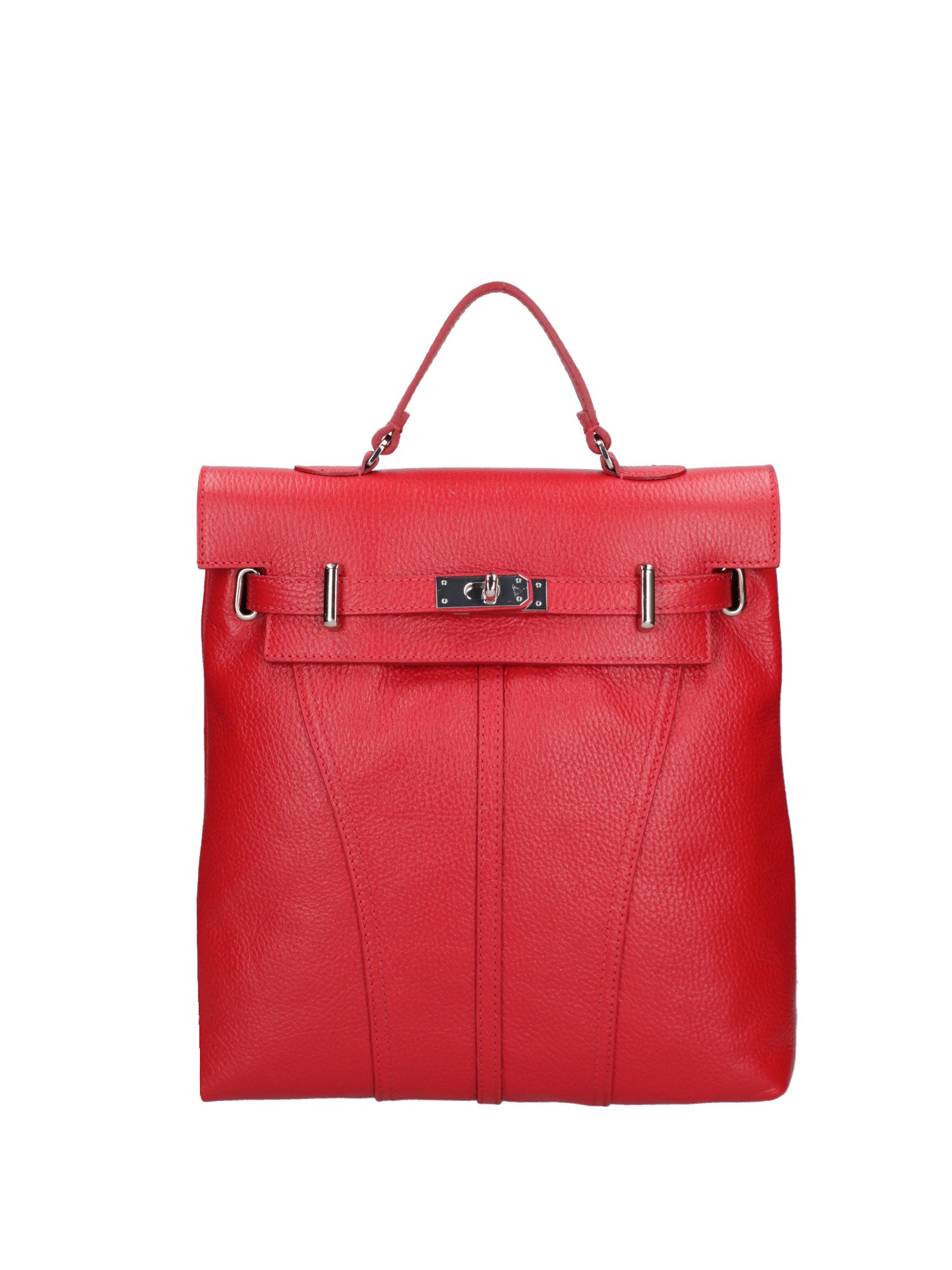 Borsa a mano da donna Vera pelle 07248-D58 ROSSO FUOCO Roberta Rossi
