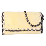 Livorno Borsa a Spalla Donna Vera Pelle 1144-GIALLO Gave Lux