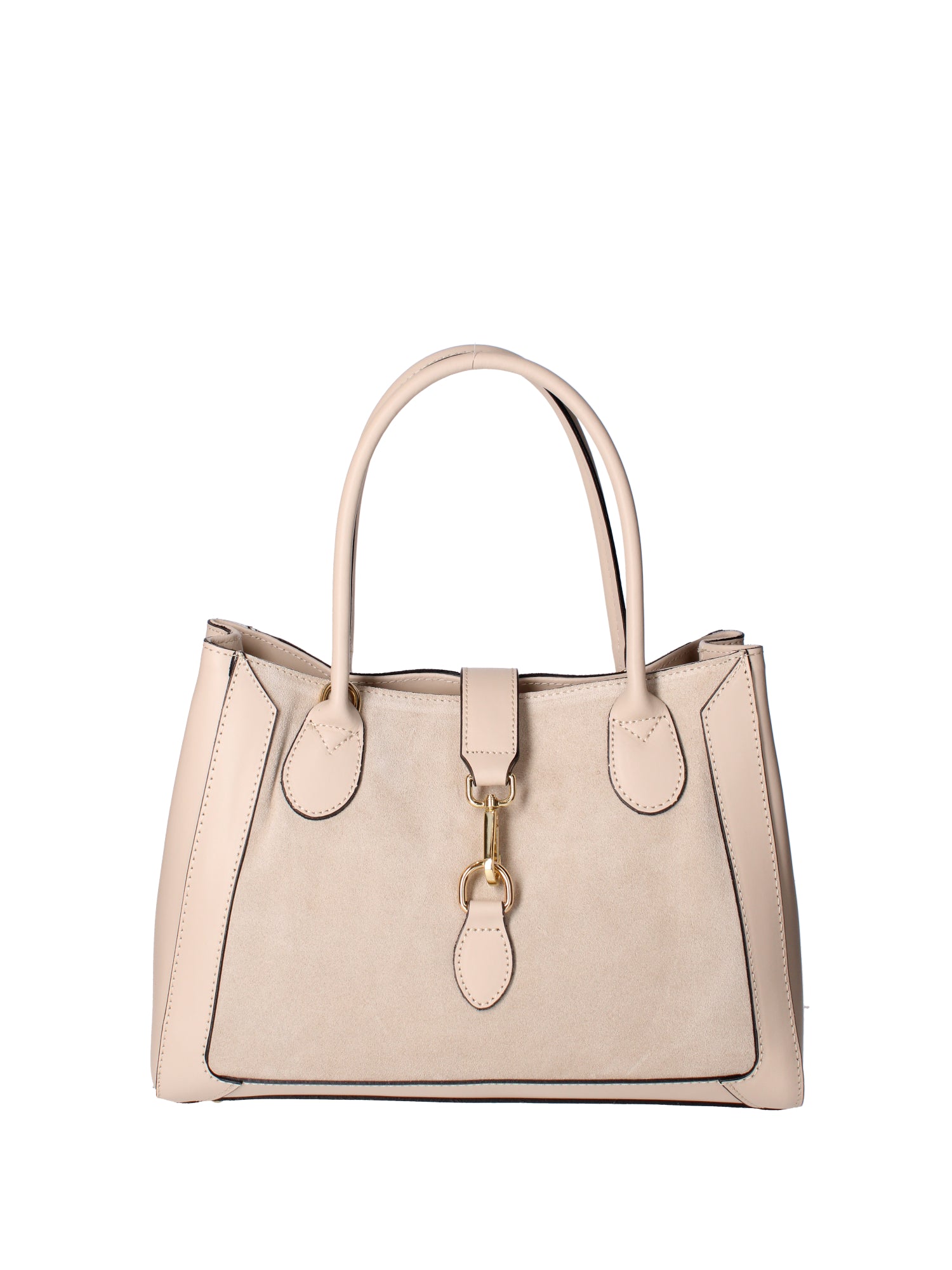Jordana Borsa a mano da donna Vera pelle e suede 07150-L116 BEIGE Viola Castellani