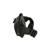 Aisha 04733-D28 NERO BLACK Marsupio da donna in vera pelle + canvas Gave Lux