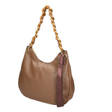 Artemisia Borsa a spalla da donna Vera pelle 05462-S40 TAUPE L015 T.MORO Gave Lux