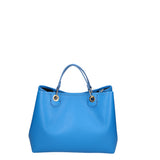 Azurite Borsa a mano da donna 100% pelle 06105-D222 BLU ASTER Gave Lux