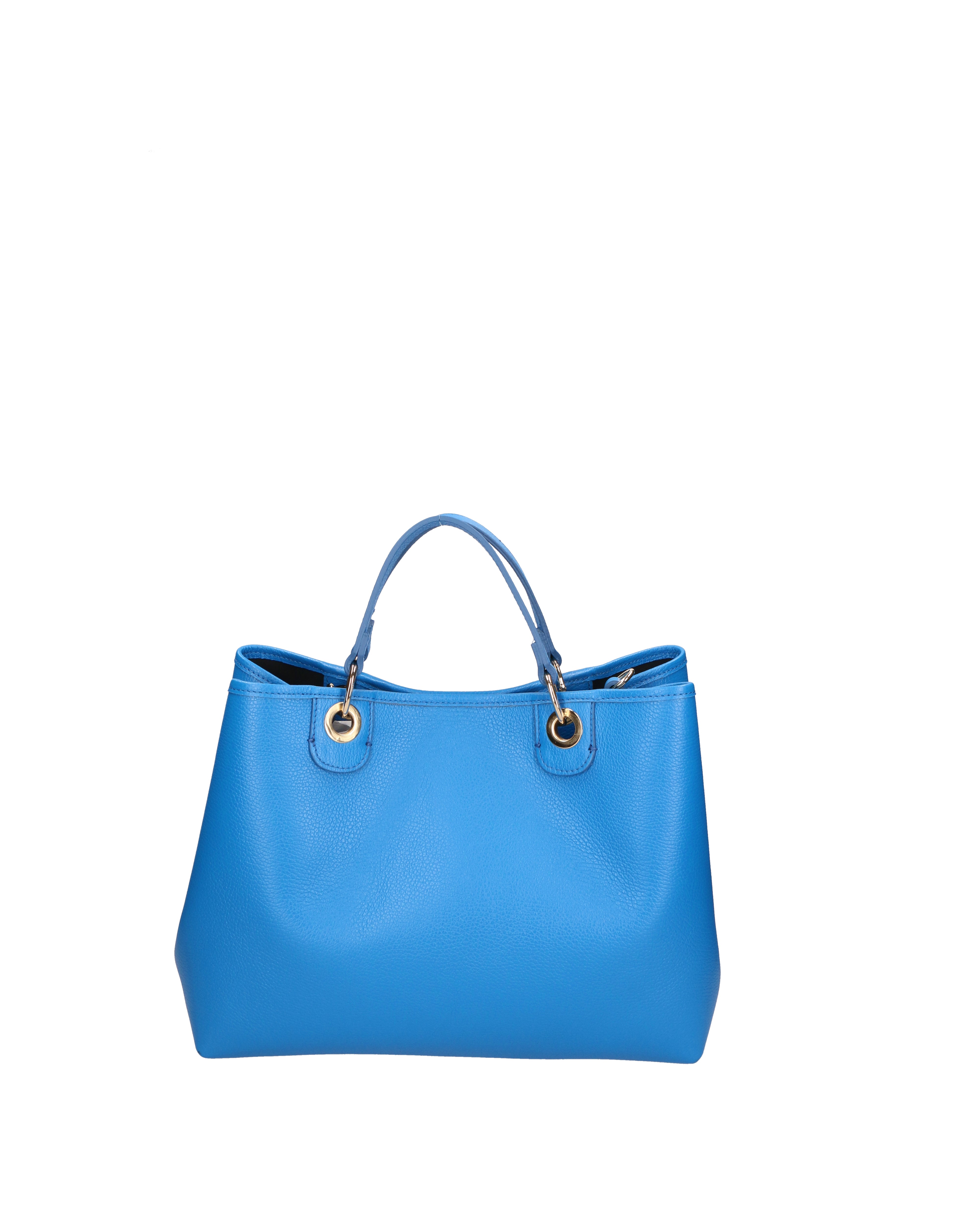 Azurite Borsa a mano da donna 100% pelle 06105-D222 BLU ASTER Gave Lux