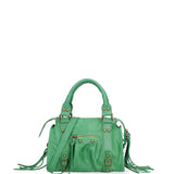 Erisia Borsa a spalla da donna Vera pelle 06091-026 VERDE ERBA Gave Lux