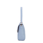 Borsa a spalla da donna 100% pelle vegana PU 740-1PT-SKY BLUE Diana&co
