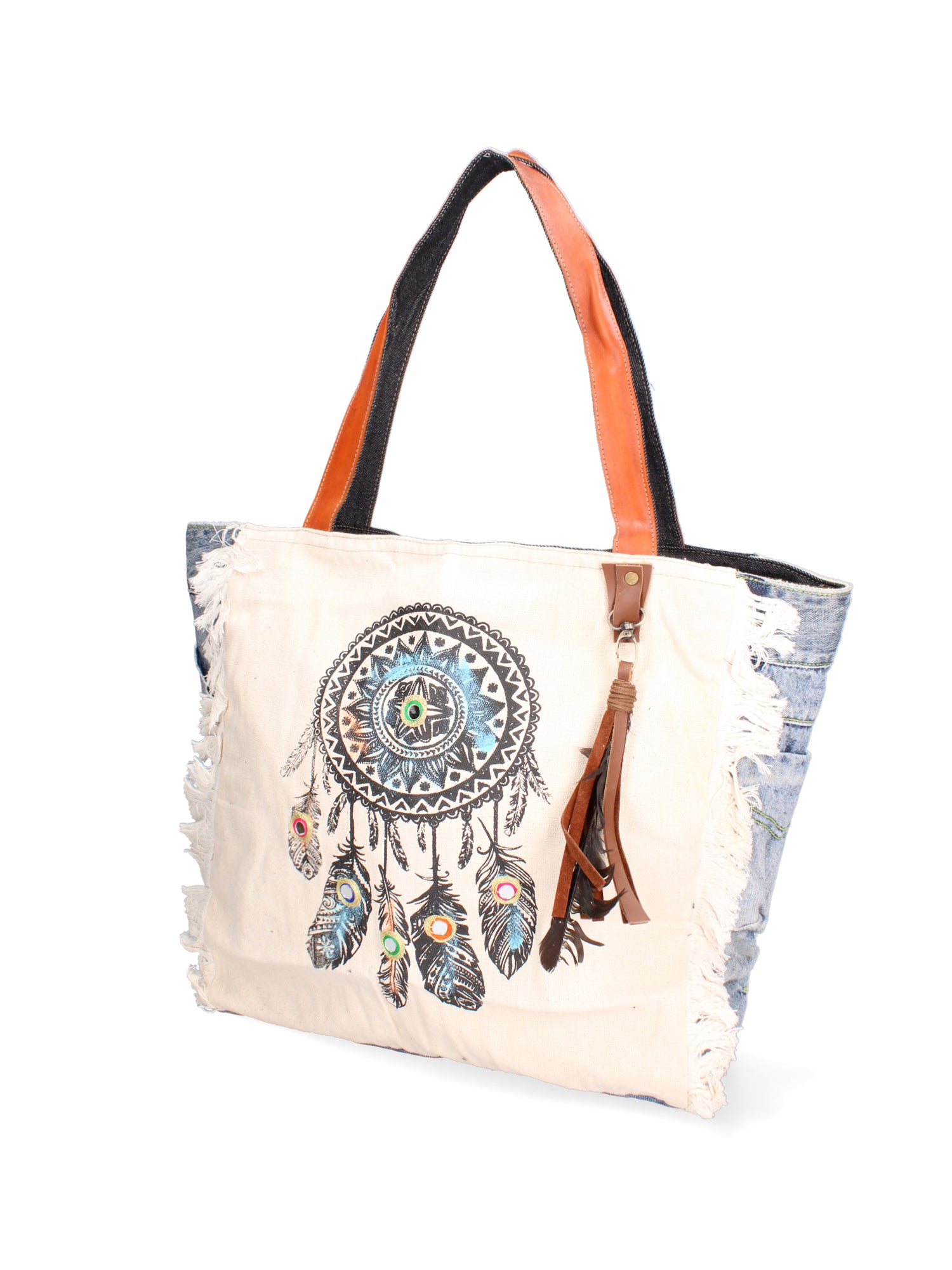 Anya Borsa a spalla da donna 100% Cotone 88109-51-BLU JEANS Gave Lux