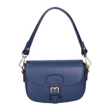 Viktoria Borsa a spalla da donna Vera pelle 06526-D24 BLU JEANS Gave Lux