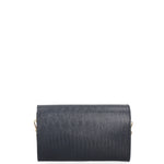 Borsa a tracolla da donna Vera pelle 00734-LU26 BLU SCURO Viola Castellani