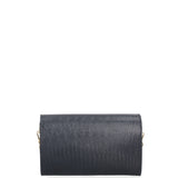 Borsa a tracolla da donna Vera pelle 00734-LU26 BLU SCURO Viola Castellani