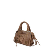 Erisia Borsa a spalla da donna Vera pelle 06091-NOCCIOLA Gave Lux