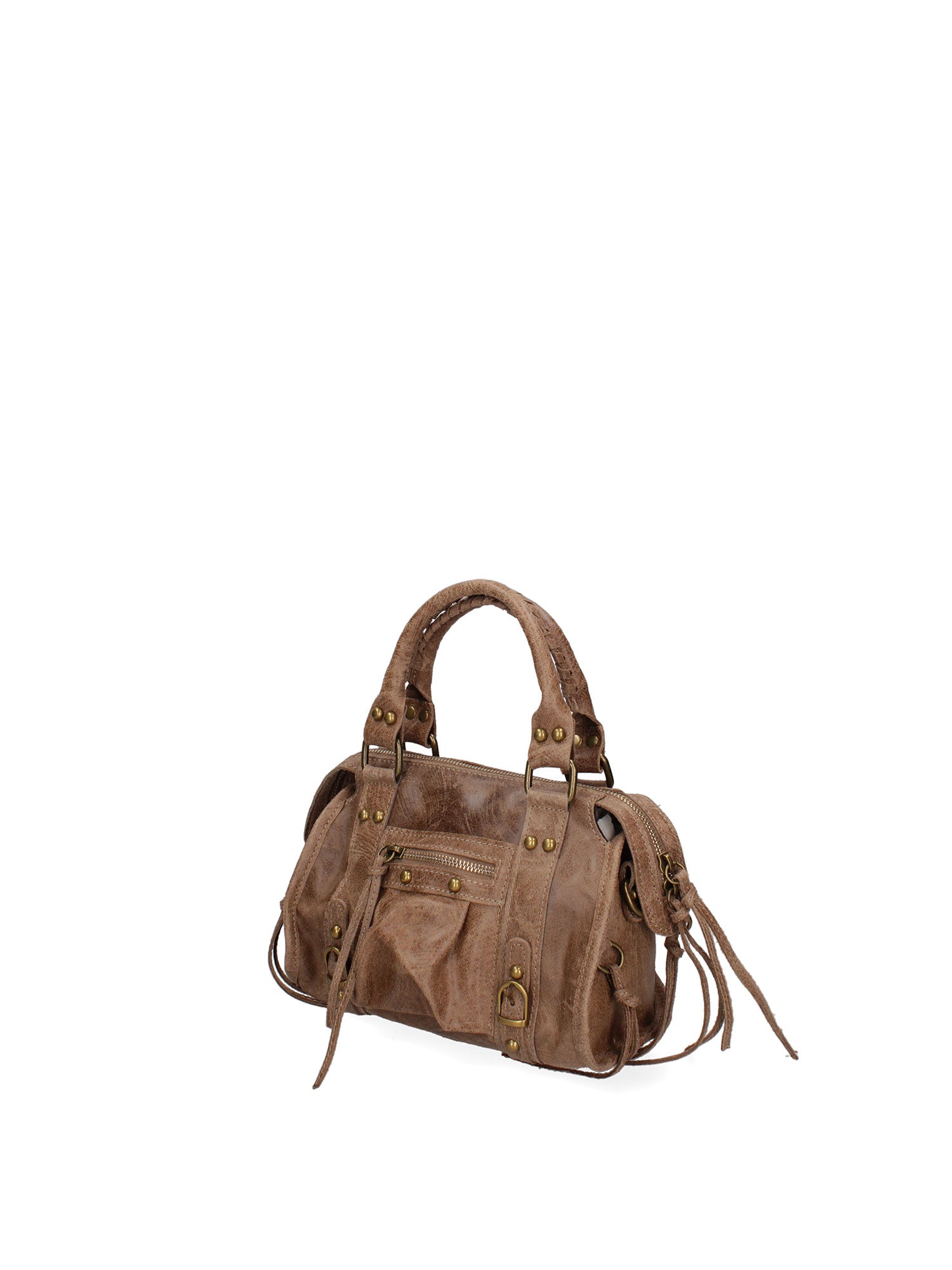 Erisia Borsa a spalla da donna Vera pelle 06091-NOCCIOLA Gave Lux