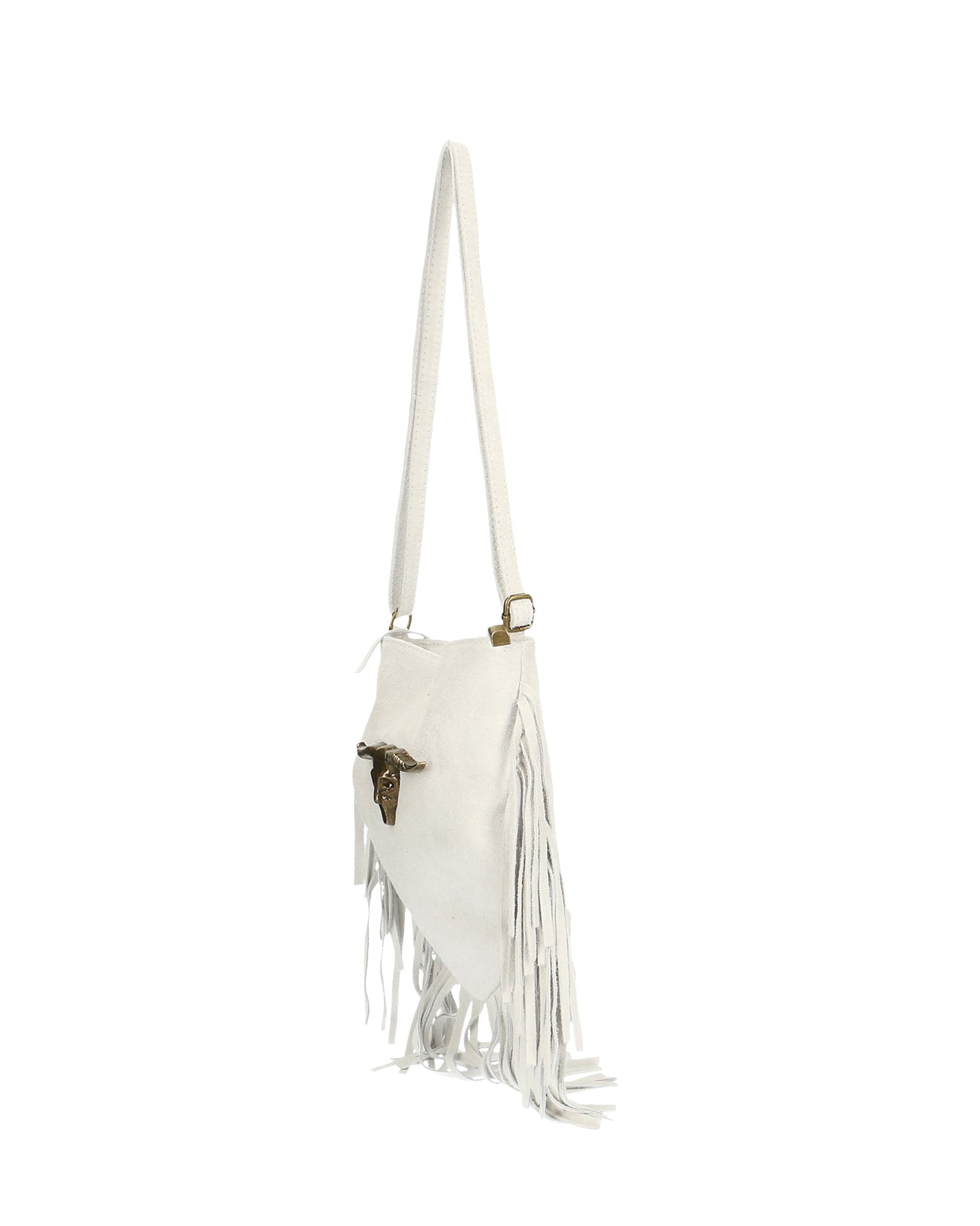 Solana Borsa a tracolla da donna Vera pelle 1518-BIANCO Gave Lux