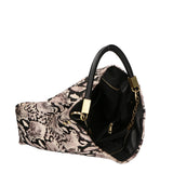 Arya Borsa a spalla da donna Vera pelle 05474-PITONE BIANCO 008 Gave Lux