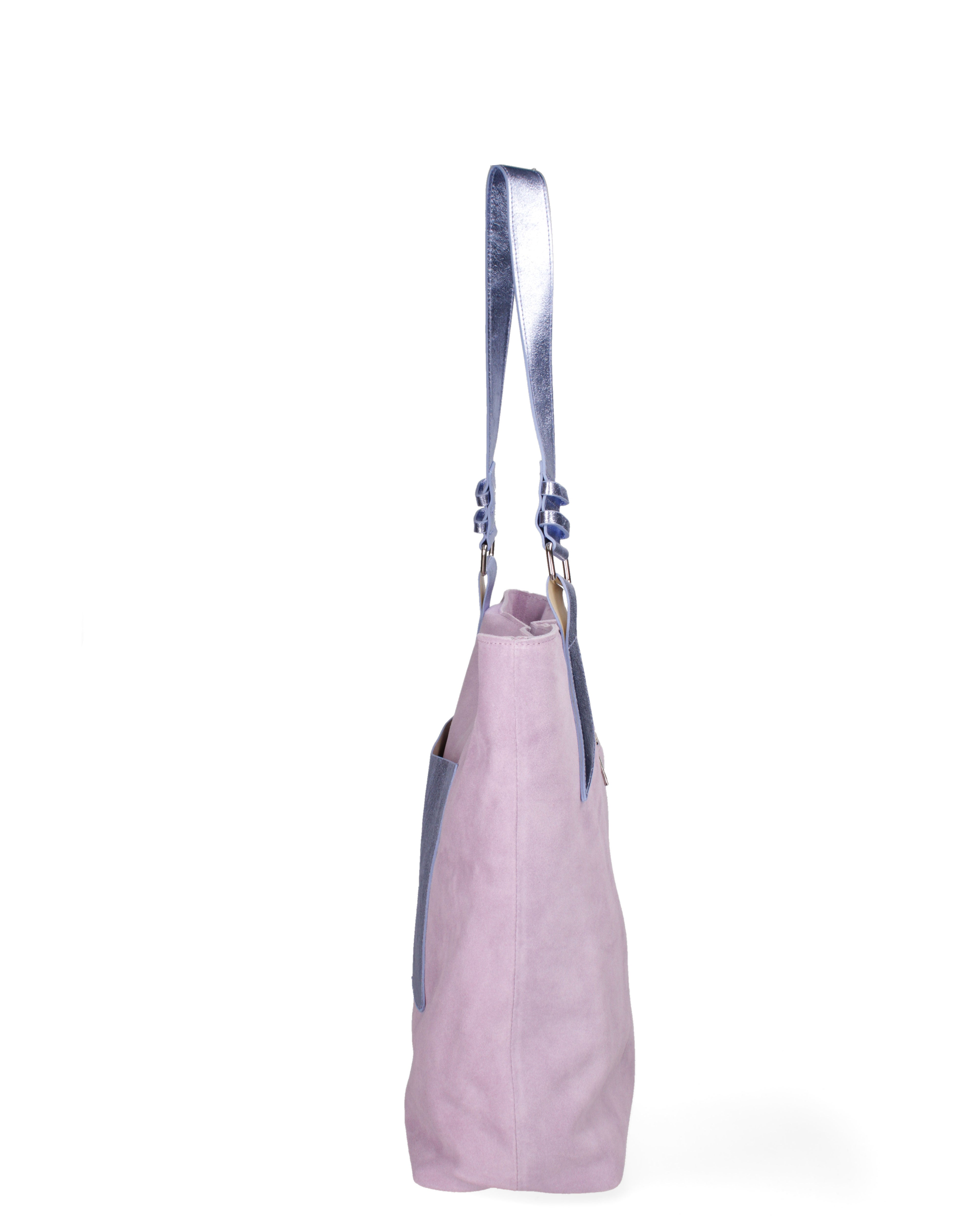 Borsa a spalla da donna Vera pelle 07312-D08A LILLA+L027 Roberta Rossi