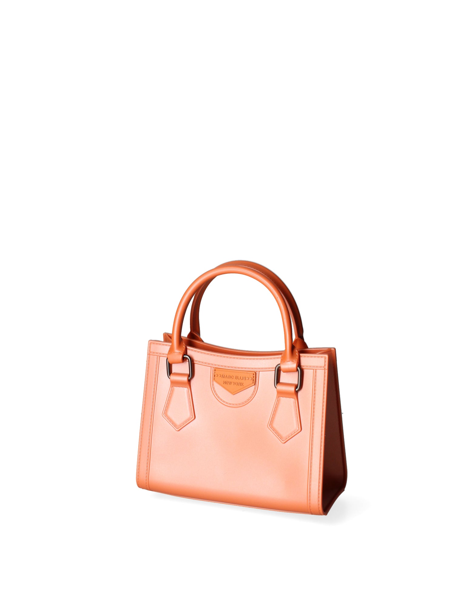 Borsa a mano da donna 100% Pvc FLAT-WOOD-S 24-DARK RUST - SATIN CDF Marc Ellis