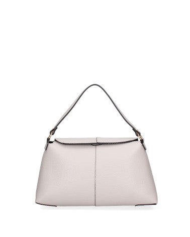 Borsa a spalla da donna Vera pelle 07154-D86 GRIGIO PERLA Roberta Rossi