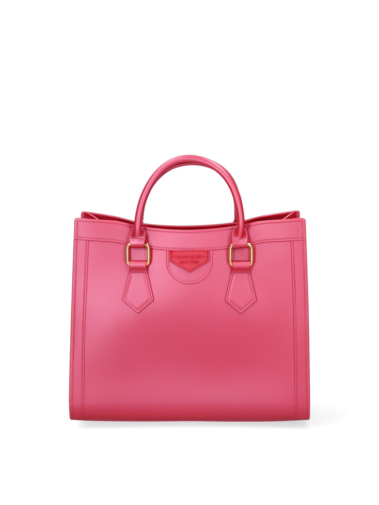 Borsa a mano da donna 100% Pvc FLAT-WOOD-M 24-CHERRY - GOLD Marc Ellis