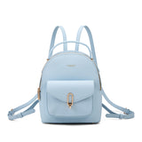 Zaino da donna in pelle vegana Casual 712-3PT-LIGHTBLUE Diana&co