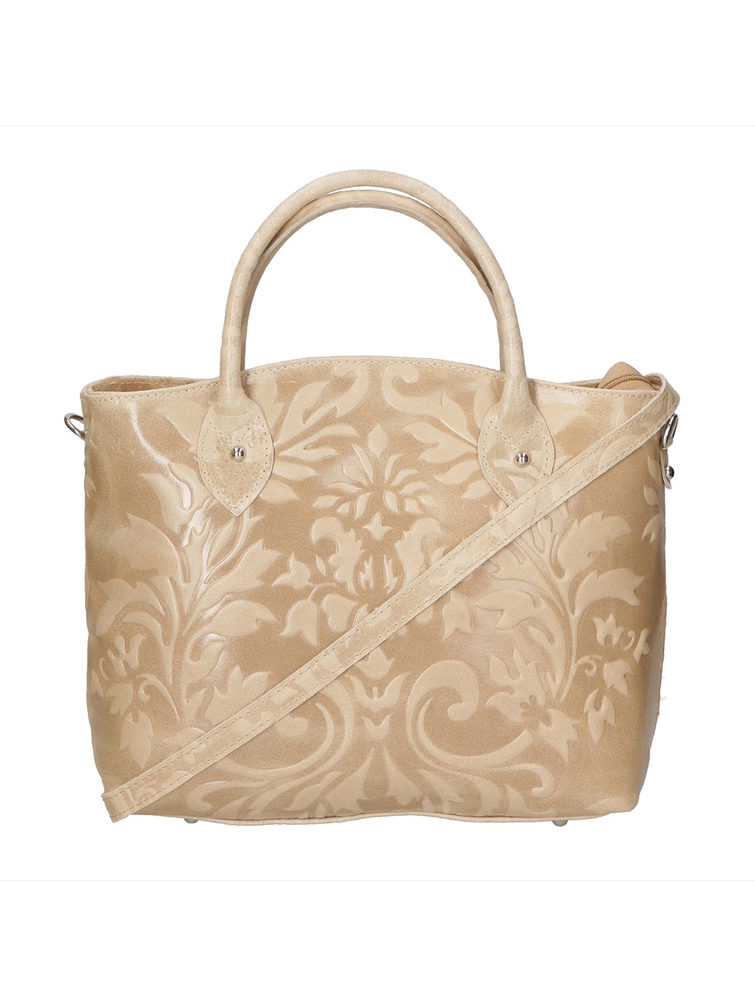 Enza Borsa a mano da donna Vera pelle 8007023FBG-004 TAUPE Gave Lux