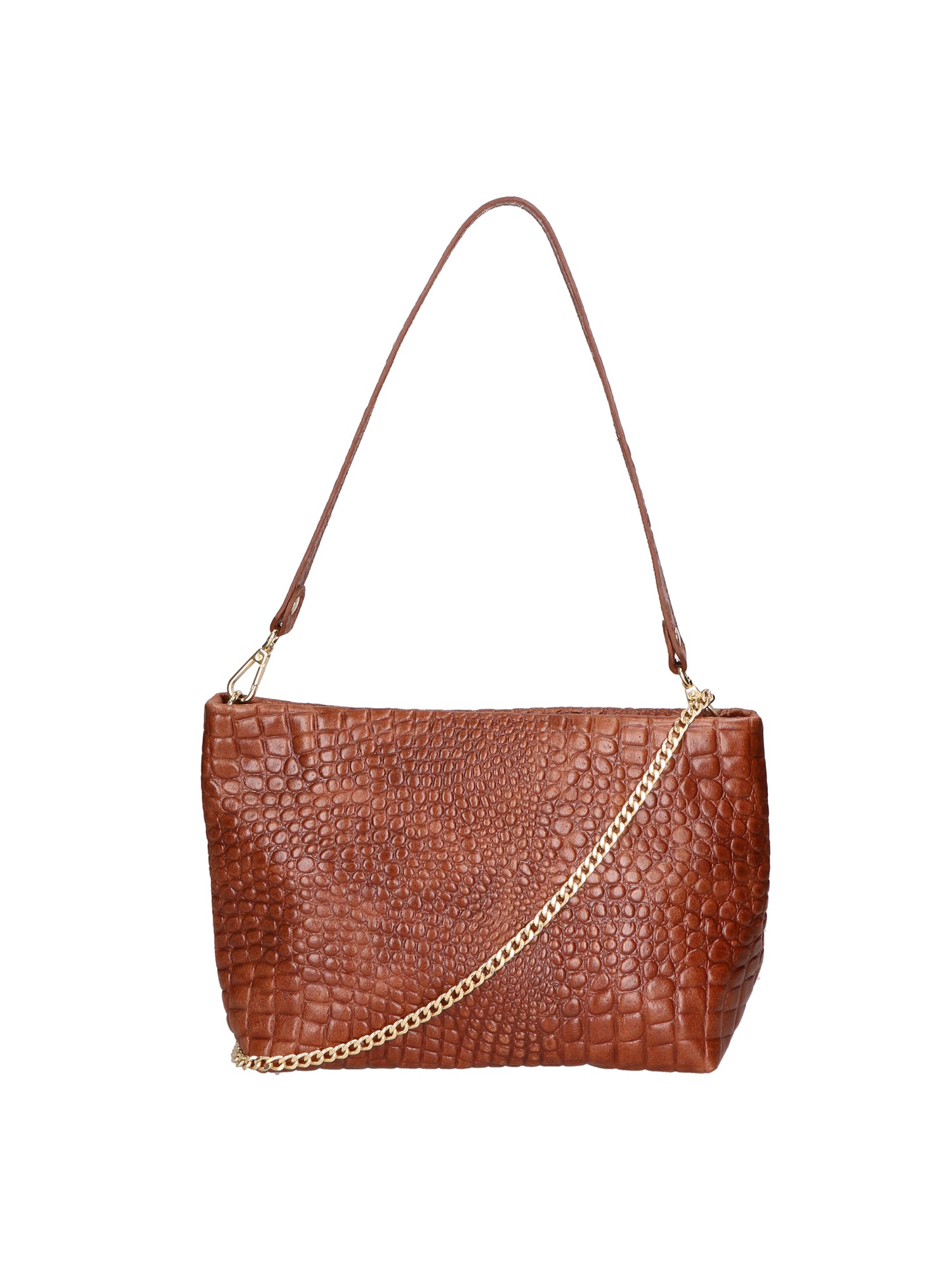 Lorelei Borsa a spalla da donna Vera pelle croco 06498-040 MARMO SCURO Gave Lux