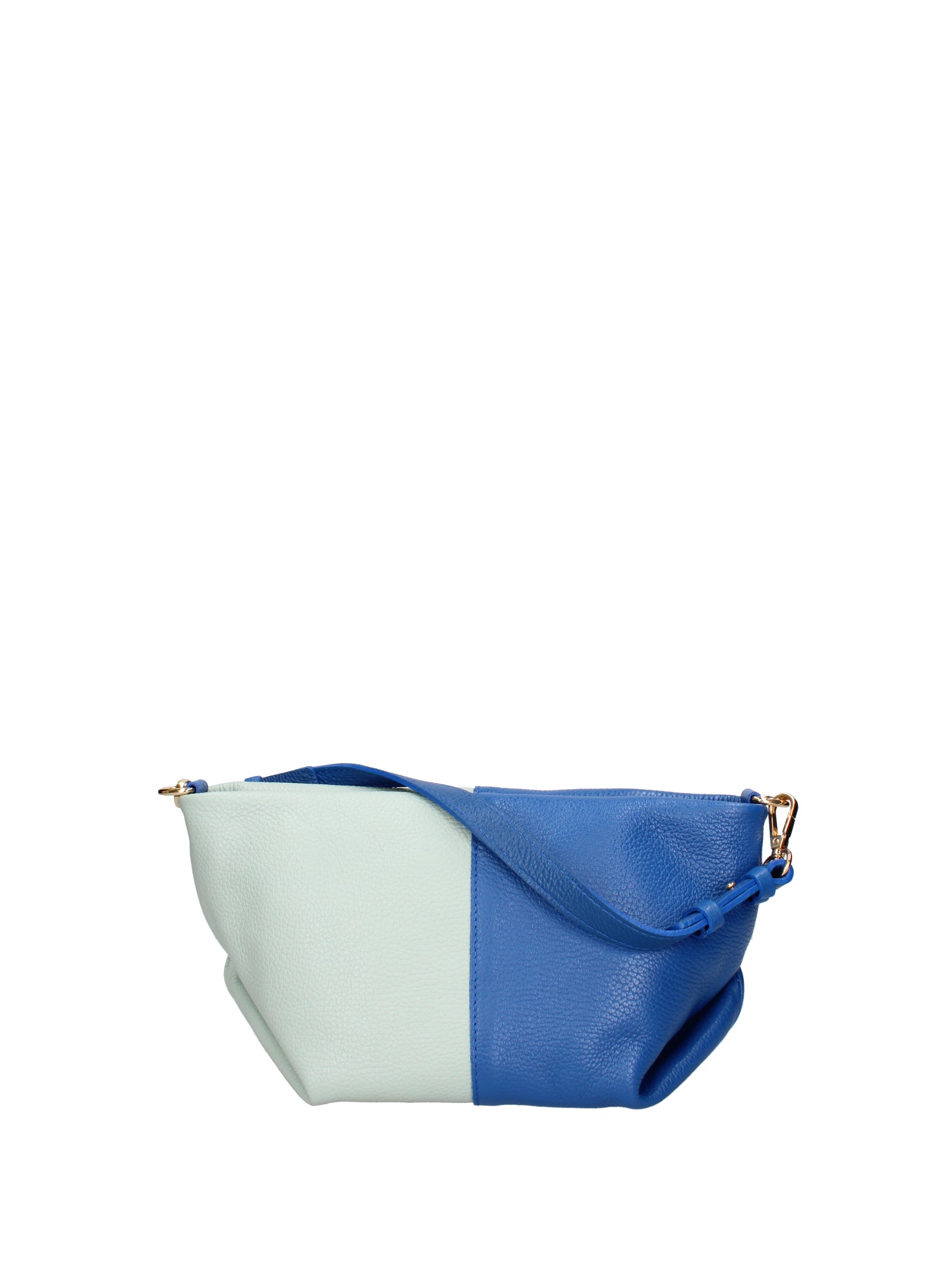 Borsa a spalla da donna Vera pelle 07165-D22 BLUETTE+D102 CIELO Roberta Rossi