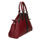 Emeraude Borsa a mano da donna Vera Pelle 6710-BORDO+NERO Gave Lux