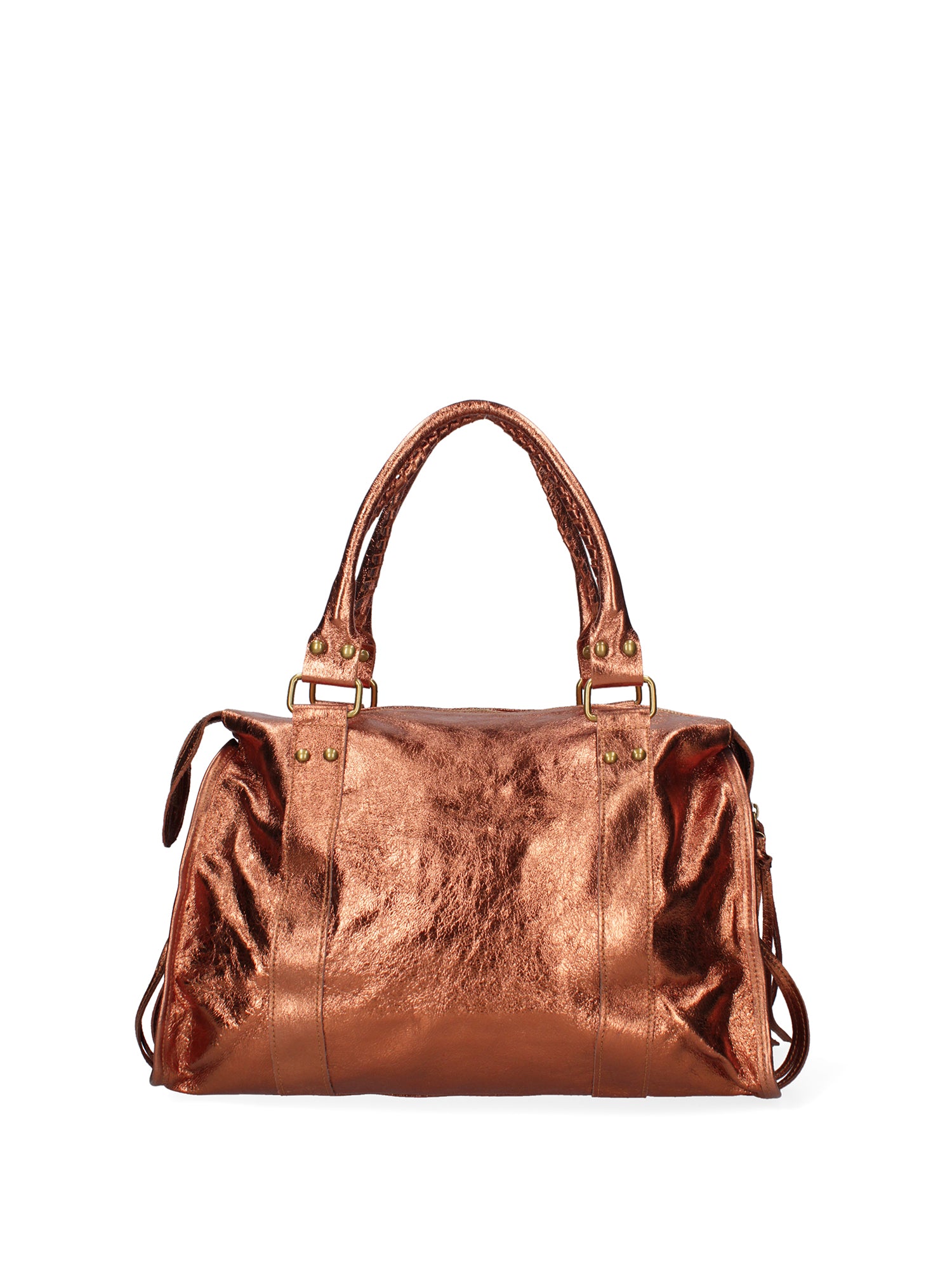 Novara Borsa a spalla da donna Vera pelle 06090 LM-L006 RAME Gave Lux