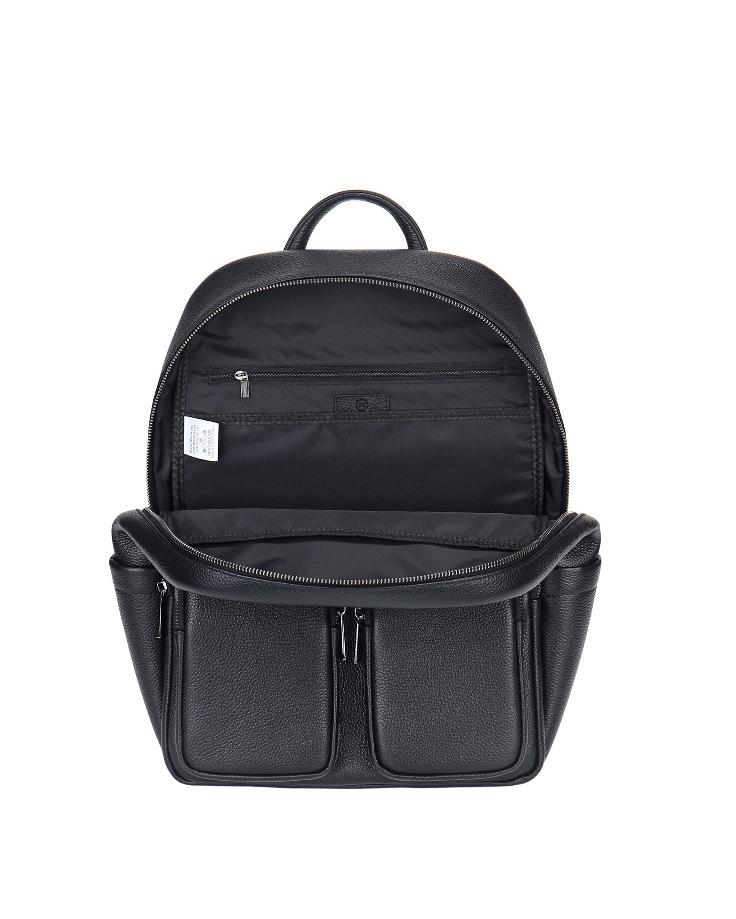 Zaino unisex in vera pelle Casual BC1296-NERO B Cavalli