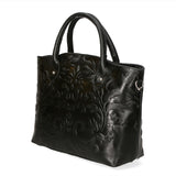 Enza Borsa a mano da donna Vera pelle 8007023FBG-019 NERO Gave Lux