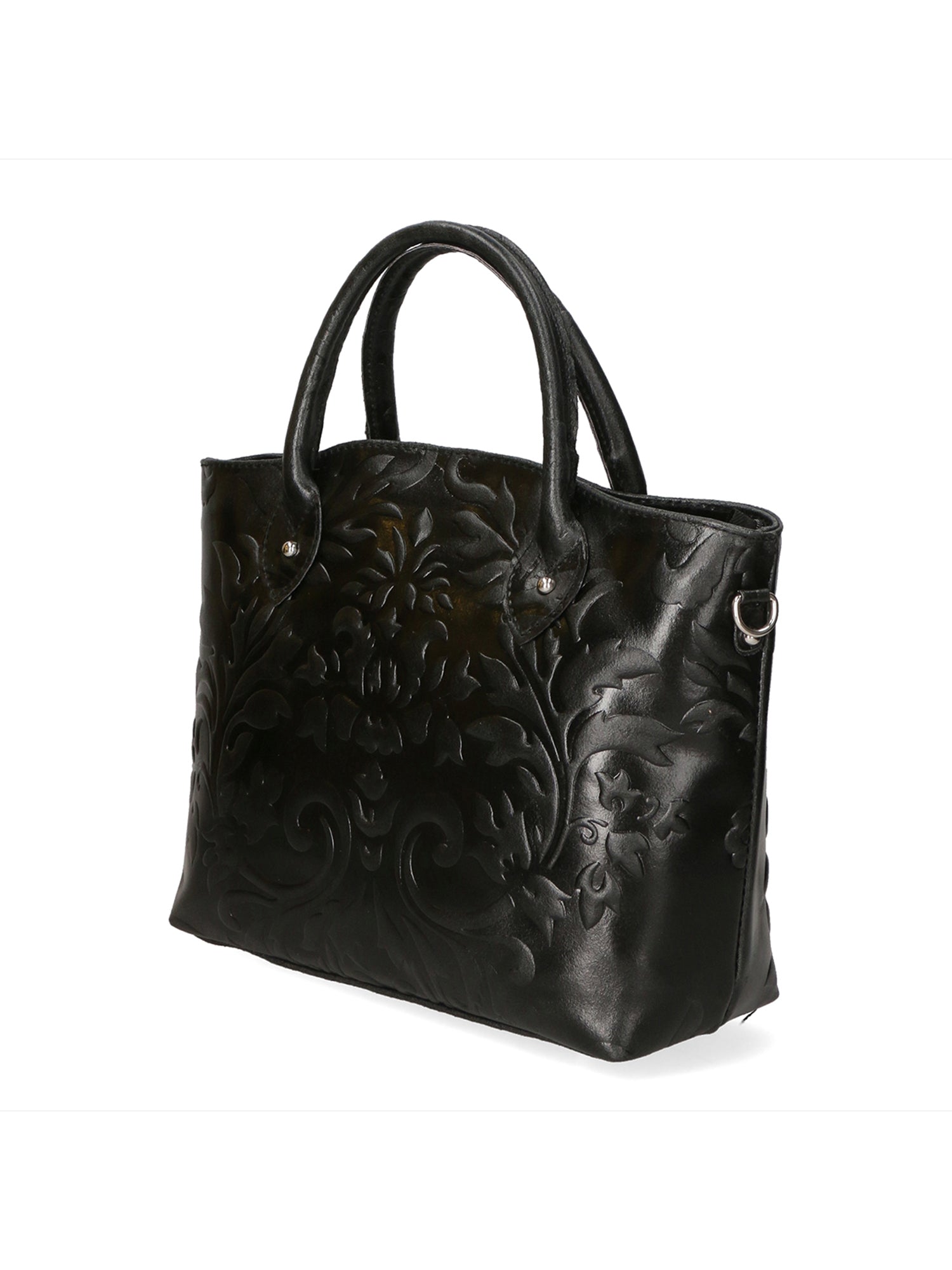 Enza Borsa a mano da donna Vera pelle 8007023FBG-019 NERO Gave Lux