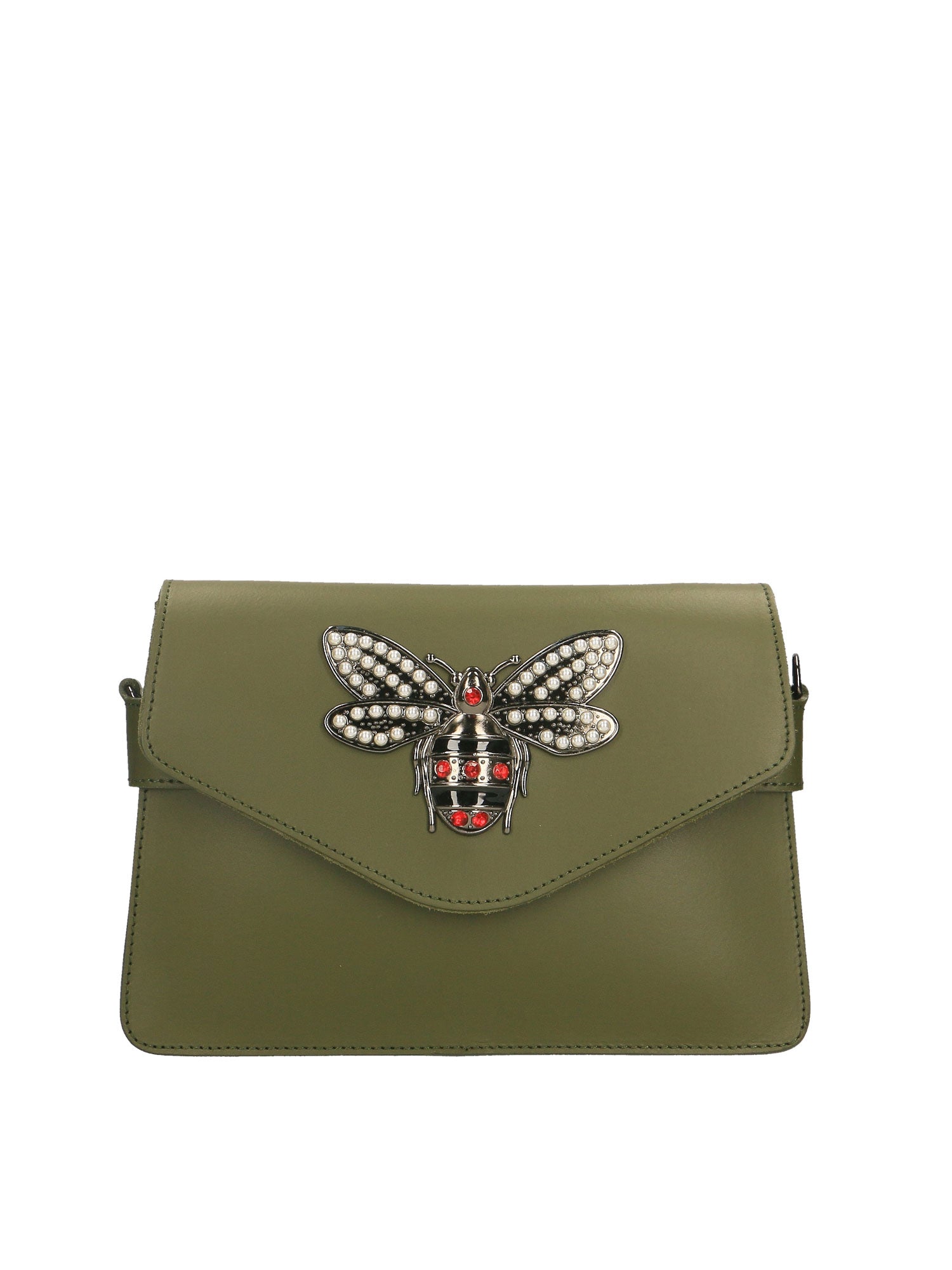 Alethea Borsa a tracolla donna Vera pelle 8801-VERDE Gave Lux