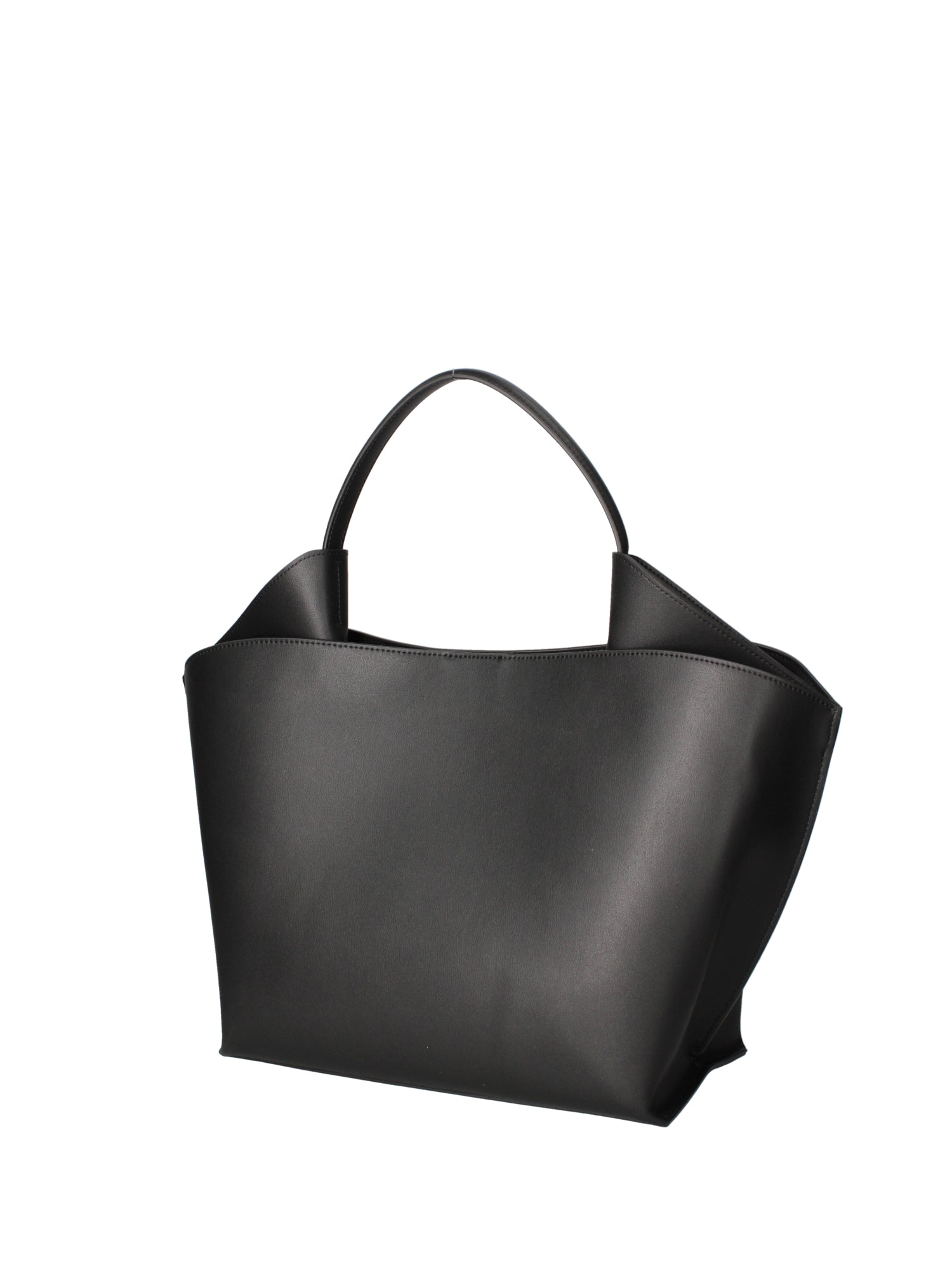 Borsa a mano da donna 100% pelle riciclata 07226-Nero Viola Castellani
