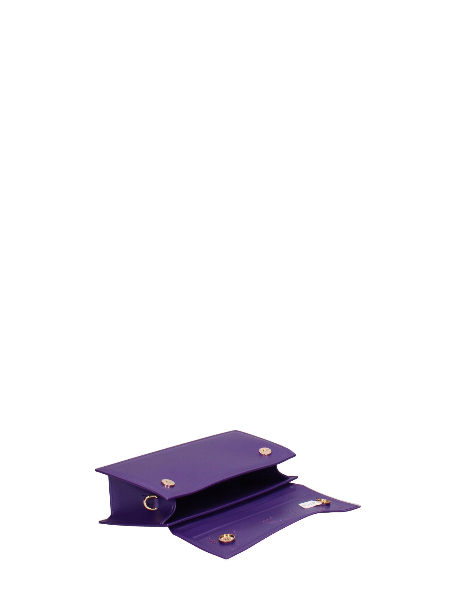 Borsa a mano da donna 100% gomma FLAT ARROW 24-VIOLET INDIGO-GOLD Marc Ellis