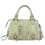 Erisia Borsa a spalla da donna Vera pelle 06091-025 VERDE MILITARE Gave Lux