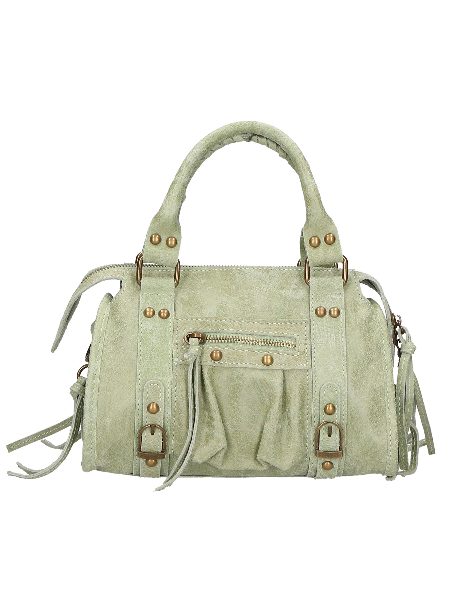 Erisia Borsa a spalla da donna Vera pelle 06091-025 VERDE MILITARE Gave Lux