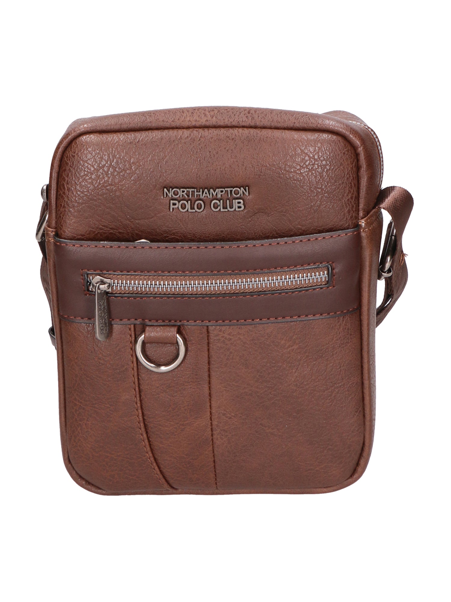 Borsa a tracolla uomo 100% pelle PU PCL3009-COFFEE Northampton Polo Club