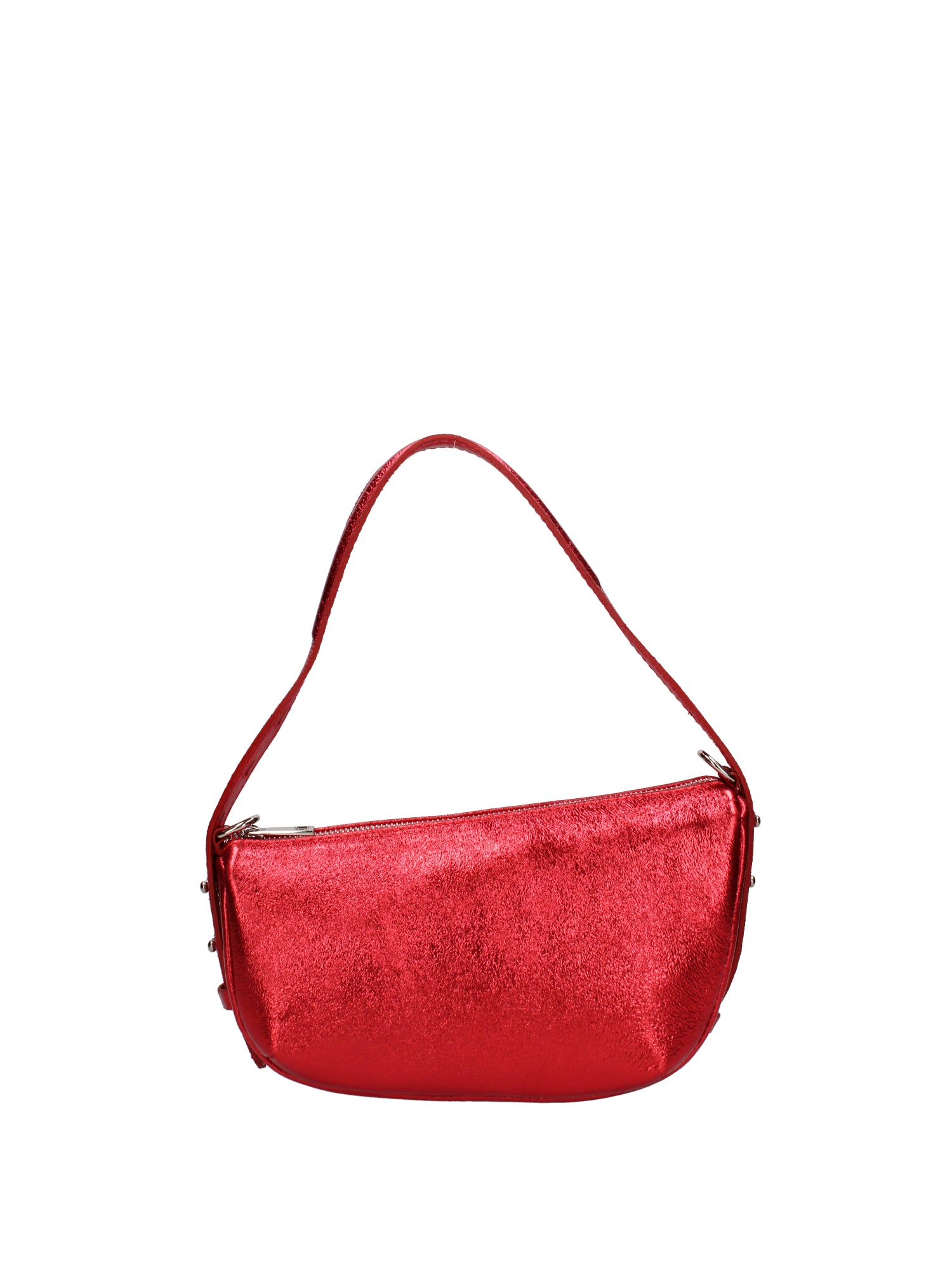 Borsa a spalla da donna Vera pelle e metallo 07228-L032 ROSSO Roberta Rossi