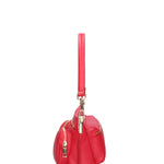 Borsa a spalla da donna Vera pelle 07147-D58 ROSSO FUOCO Roberta Rossi