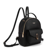Zaino da donna in pelle vegana Casual 712-3PT-BLACK Diana&co