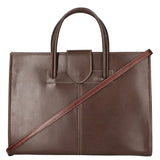 Evelina Borsa a mano da donna 100% pelle 9025-T.MORO Gave Lux